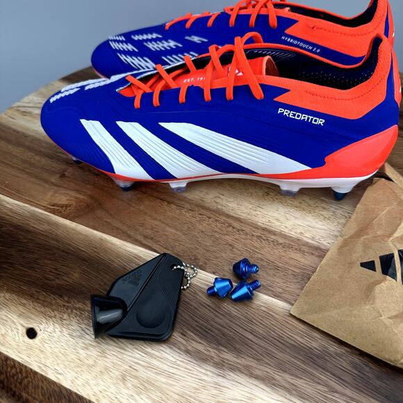Adidas Predator Elite Soft Ground Soccer Cleats Mens 7.5/ Womens 8.5 Blue IF6323